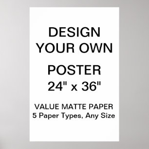 Aangepast, aangepast Poster voor 24 x 36 inch voor