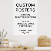Aangepast, aangepast Poster voor 27 x 39-inch arch (Keuken)