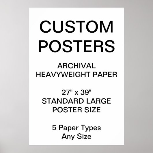 Aangepast, aangepast Poster voor 27 x 39-inch arch (Voorkant)