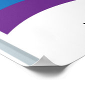 Aangepast aangepast Poster voor speciale regenboog (Hoek)