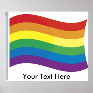 Aangepast aangepast Poster voor speciale regenboog