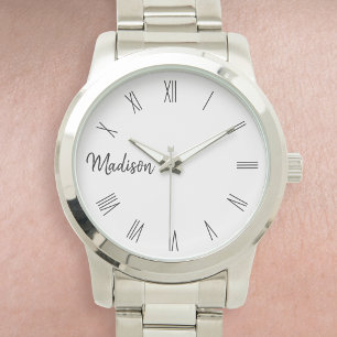 Aangepast, aangepast Romeins nummer Horloge