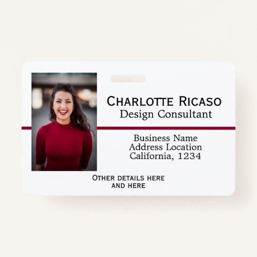 Aangepast, aangepast, rood, zwart badge (Voorkant)