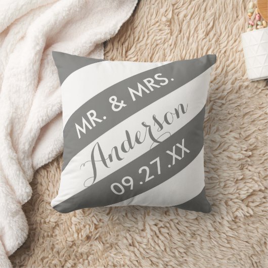 Aangepast, aangepast Sierkussen / Grijs (Deken)