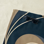 Aangepast aangepast speciaal ingericht blauwe golv strandlaken (In situ)