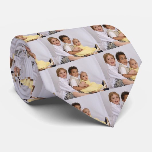 Aangepast aangepast Stropdas voor persoonlijke fot (Opgerold)