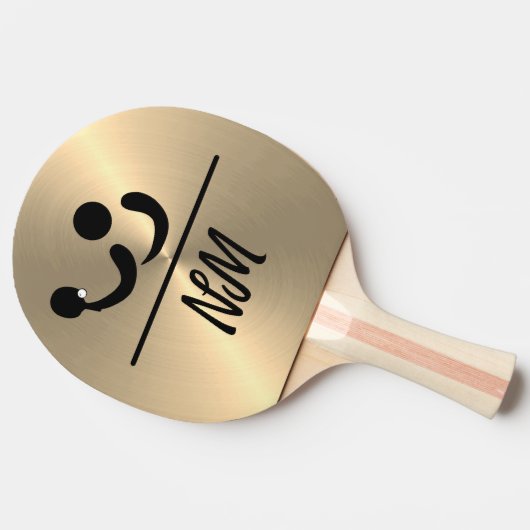 Aangepast aangepast Tennis Bat Tennis Tafeltennisbatje (Zijkant)