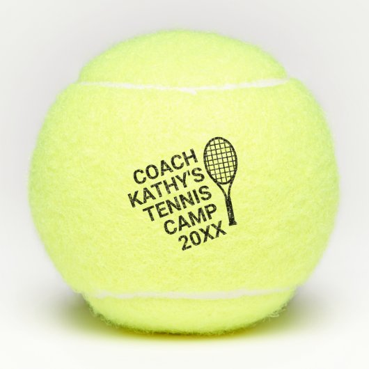 Aangepast aangepast Tennis Coach-kamp Tennisballen (Voorkant)