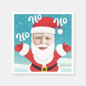 Aangepast aangepast Voeg je eigen fotokerstmis toe Servet (Voorkant)