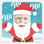 Aangepast aangepast Voeg je eigen fotokerstmis toe Vierkante Sticker (Voorkant)