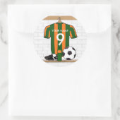 Aangepast aangepast voetbal Jersey Ronde Sticker (Tas)