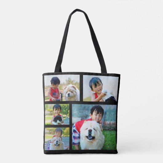 Aangepast, aangepast, volledig gekleurd, kleurenfo tote bag (Achterkant)