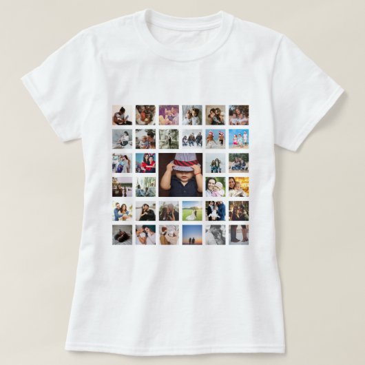 Aangepast aangepast voor één van de soorten foto's t-shirt (Design voorkant)