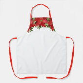 Aangepast aangepast voor Kerstmis in Poinsettias Schort (Voorkant)