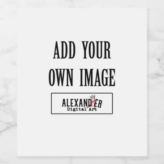 Aangepast aangepast wijn etiket (Enkel label)