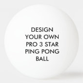 Aangepast, aangepast wit 3-sterren pingpongbal (Voorkant)