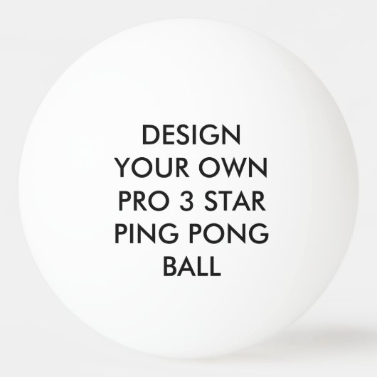 Aangepast, aangepast wit 3-sterren pingpongbal (Voorkant)