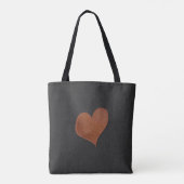 Aangepast, aangepast zwart folieleder tote bag (Achterkant)