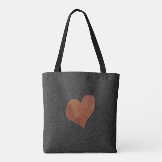 Aangepast, aangepast zwart folieleder tote bag (Achterkant)