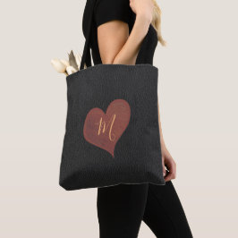 Aangepast, aangepast zwart folieleder tote bag