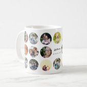 Aangepast Aangepaste Collage Foto Familie toevoege Koffiemok (Voorkant links)