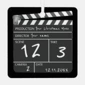 Aangepast aangepaste filmklapbord voor nieuwighede metalen ornament (Achterkant)