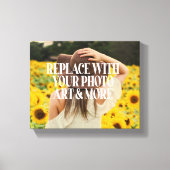 Aangepast aangepaste fotografie toevoegen canvas afdruk (Voorkant)