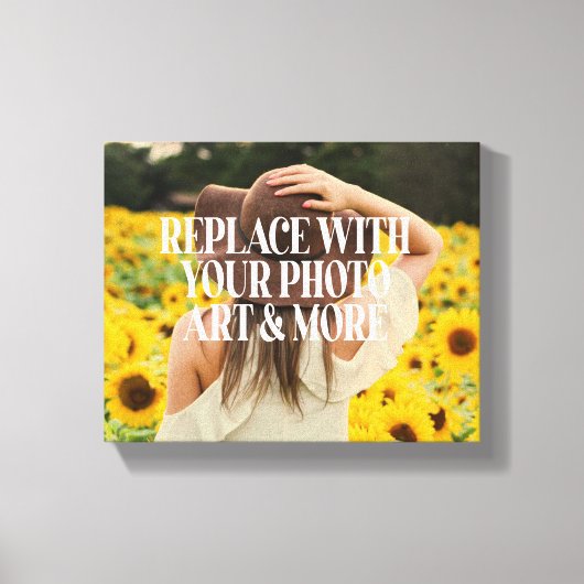 Aangepast aangepaste fotografie toevoegen canvas afdruk (Voorkant)