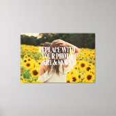 Aangepast aangepaste fotografie toevoegen canvas afdruk (Voorkant)