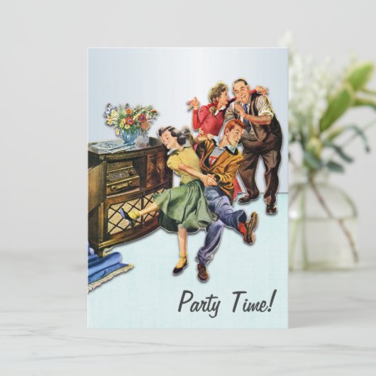 Aangepast aangepaste uitwijktijd van Sock Hop Part Kaart (Staand voorkant)