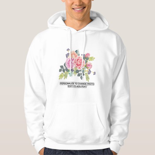 Aangepast aanpassen Licht foto-overzicht fotoillus Hoodie (Voorkant)