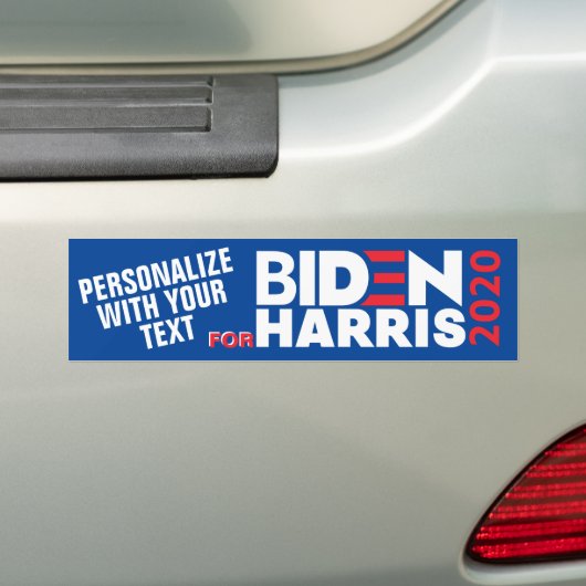 Aangepast aanpassen voor Biden/Harris 2020-azijn Bumpersticker (Op auto)