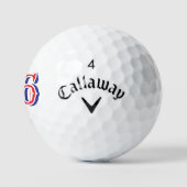 Aangepast aantal golfballen - Naam & Logo (Logo)