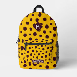 Aangepast aantrekkelijk Stijlvol hondengeel patroo Bedrukte Rugzak