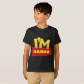 aangepast AARON comic logo shirt (Voorkant volledig)
