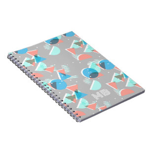 Aangepast Abstract Bauhaus Cirkel Pop Art Patroon Notitieboek