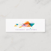 Aangepast abstract bergen mini visitekaartje (Voorkant)