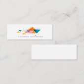 Aangepast abstract bergen mini visitekaartje (Voorkant / Achterkant)