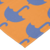 Aangepast Abstract blauw paraplupatroon Tafelkleed (Gekanteld)