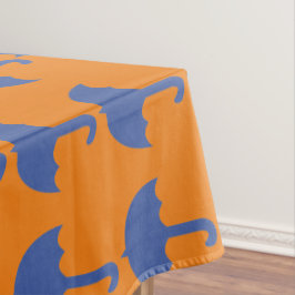 Aangepast Abstract blauw paraplupatroon Tafelkleed