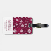 Aangepast Abstract bloempatroon foto Bagagelabel (Achterkant horizontaal)