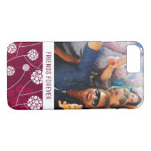 Aangepast Abstract foto- en tekstpatroon Case-Mate iPhone Case (Achterkant (Horizontaal))