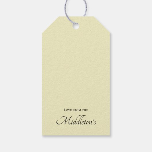 Aangepast Abstract goudPaars Cadeaulabel (Achterkant)