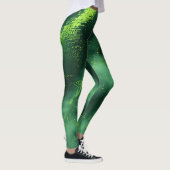 Aangepast Abstract groen mospatroon Leggings (Rechts)