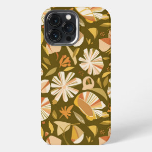Aangepast Abstract Japans Lente Bloemen Patroon iPhone 13 Pro Max Hoesje