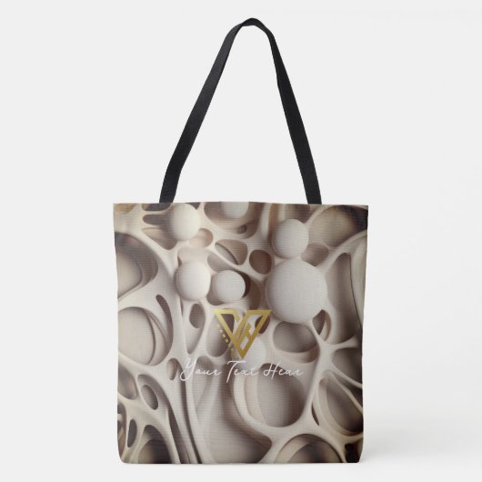 Aangepast: Abstract Latte Art gepersonaliseerd Tas (Voorkant)