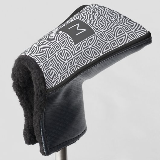 Aangepast Abstract monogram patroon Golfheadcover (3/4 voorkant)