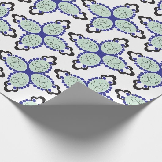 Aangepast abstract ontwerp op inpakpapier (Hoek)