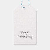 Aangepast Abstract roze Paars Cadeaulabel (Achterkant)