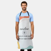 Aangepast Abstract Schort (Gedragen)